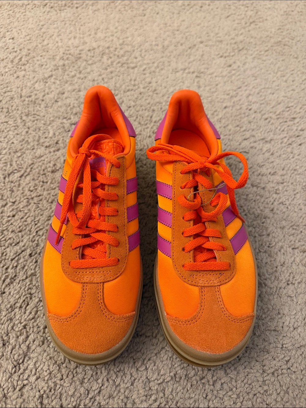 Adidas Gazelle Bold Orange & Magenta Sneakers